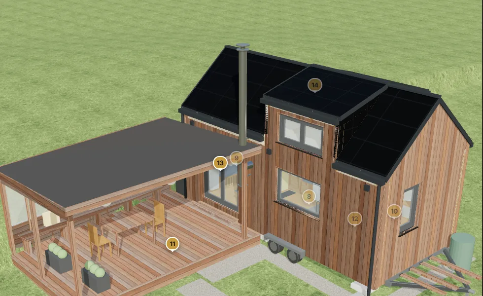 3D model stavby v klientské zóně